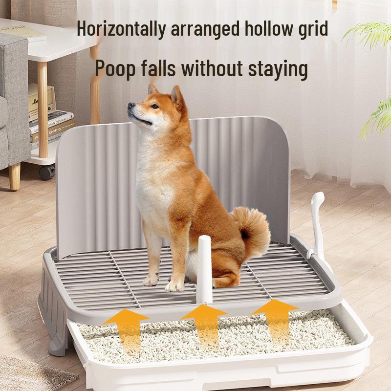 Anti-Splash Dog Toilet - Easy Clean Potty with Post for Medium and Small Dogs