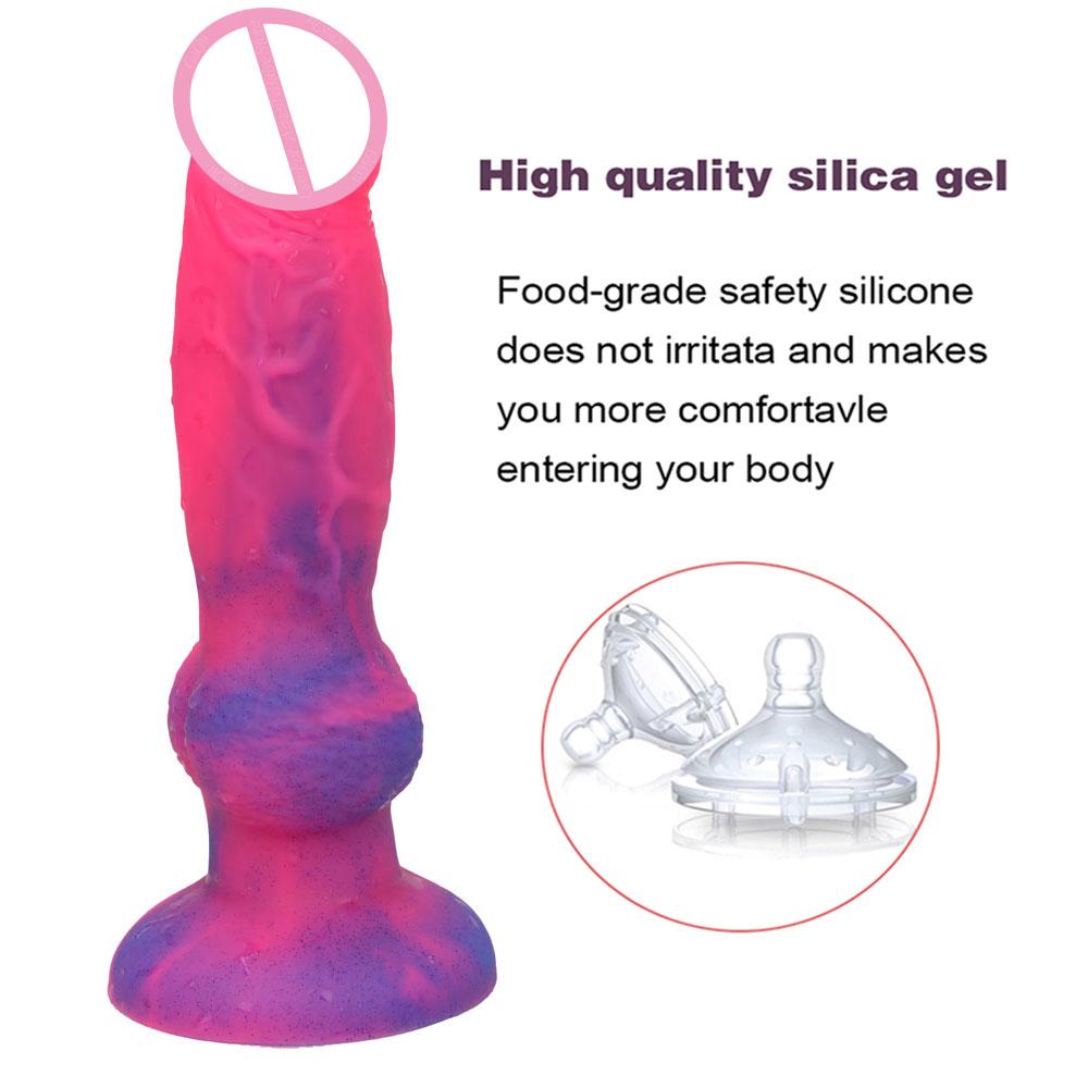 Realistic Dog Dildo Simulation Penis Animal Dildo Anal with Suction Cup Adult Toy Cheap Sex Toy for Woman Lesbian Strapon Dildo