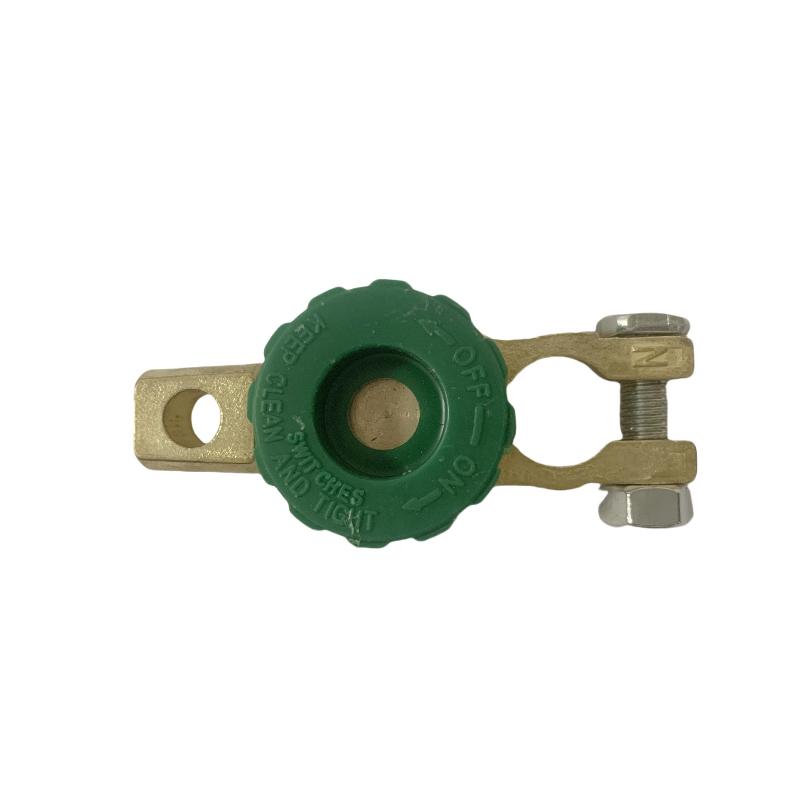 Car Battery Disconnect Isolator Switch Brass Heavy-Duty Quick Cut Off for 12V 24V Marine Boat Truck RV