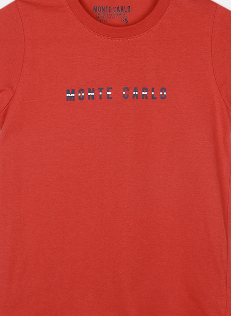 Monte Carlo Boy Regular Fit Rust Tshirt