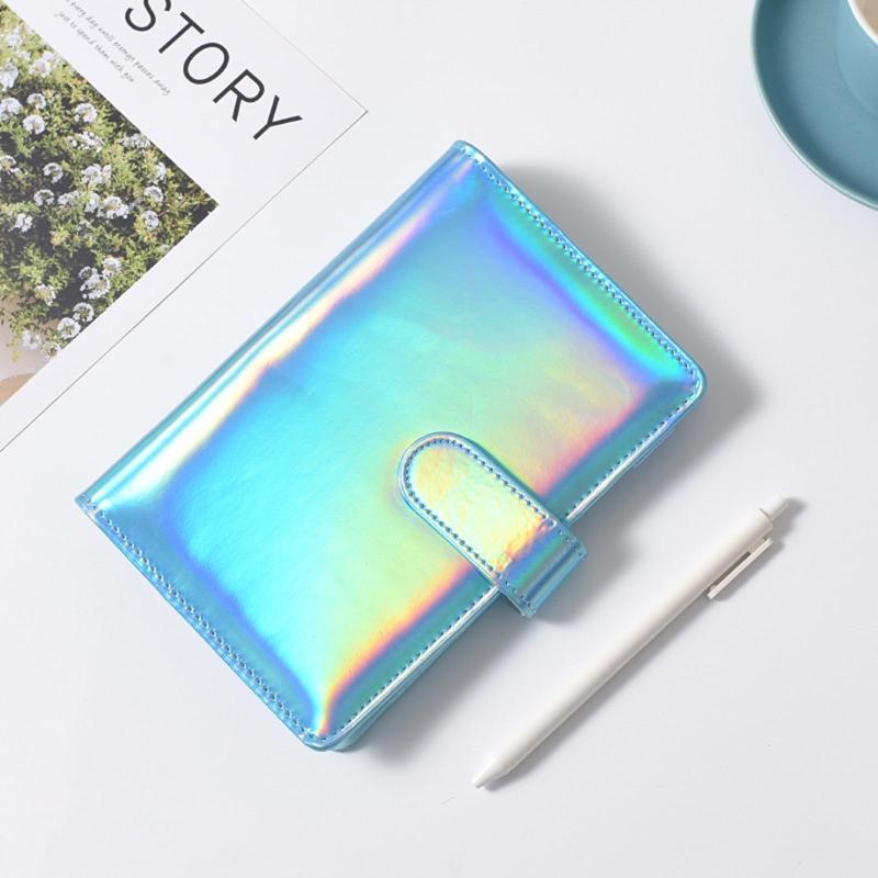 Practical 6 Ring Binder Planner Notebook Cover A5/A6 Refillable Loose Leaf Journal Notepad Cover Waterproof for Girls