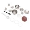 Stainless Steel Coffee Capsule Easy to Clean Silicone Lid Portable Multifunctional for Home Office