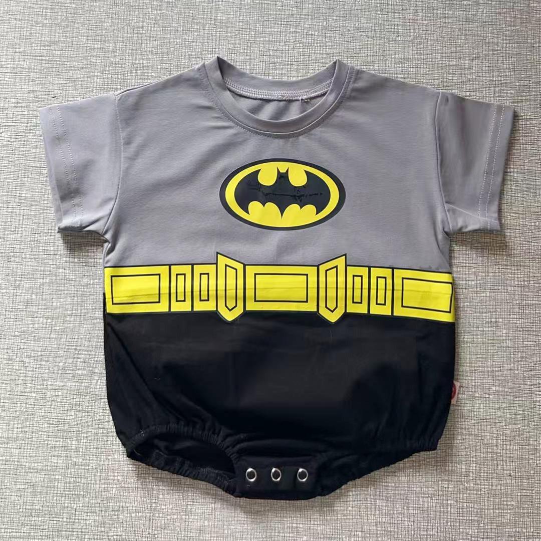 Summer Batman & Superman Kids Short Sleeve Pajamas 73 cm