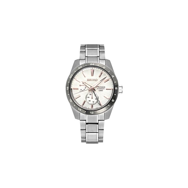 SEIKO Presage Mechanical Movement Stainless Steel Strap Watch 42.2mm Men s Watches White Dial SPB273J1 Ivory Watch Dial