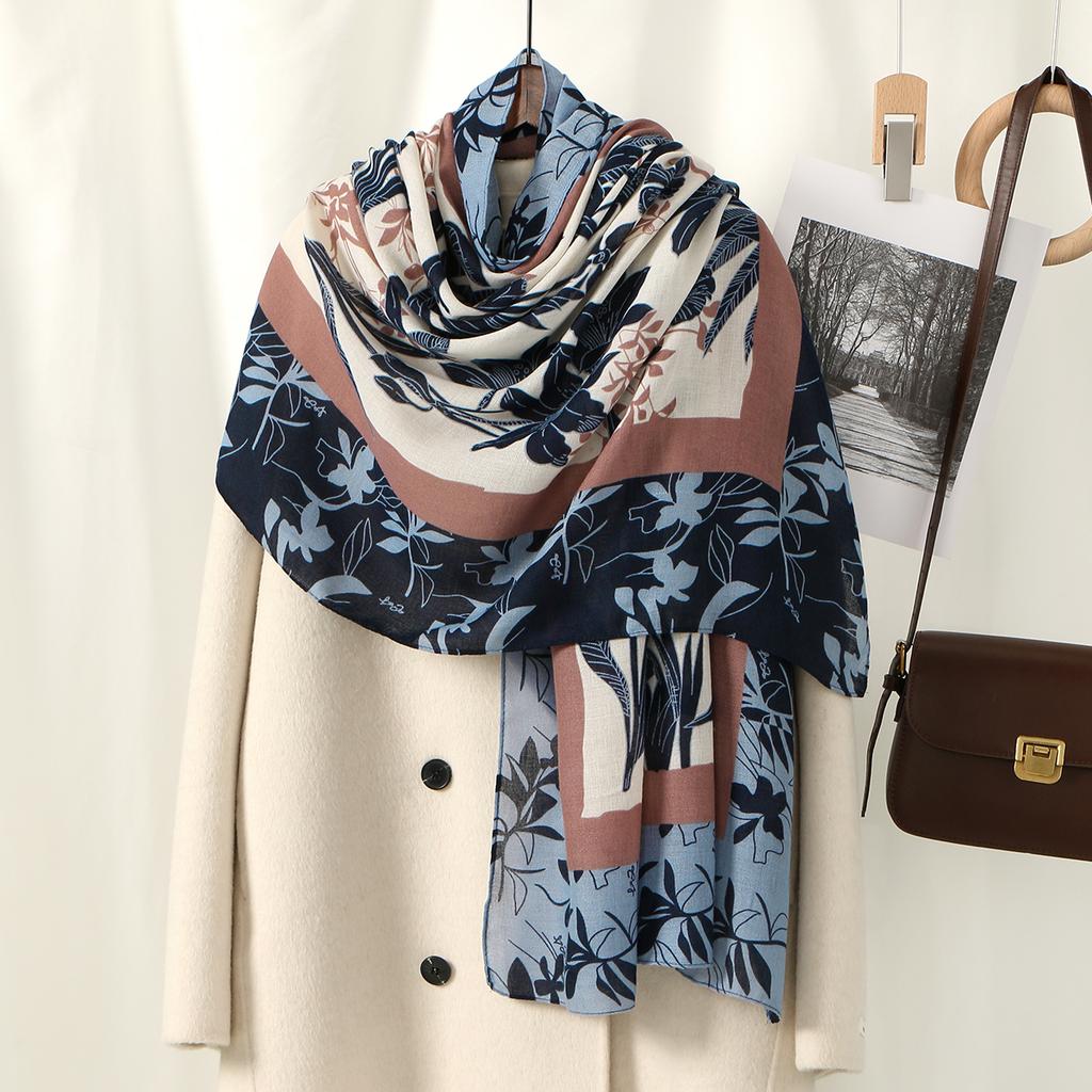 New Ombre Printed Cotton Rayon Hijab Scarf Women Muslim Long Shawls Islamic Headscarf Wraps Headband Eid Veils Foulard 178*85cm