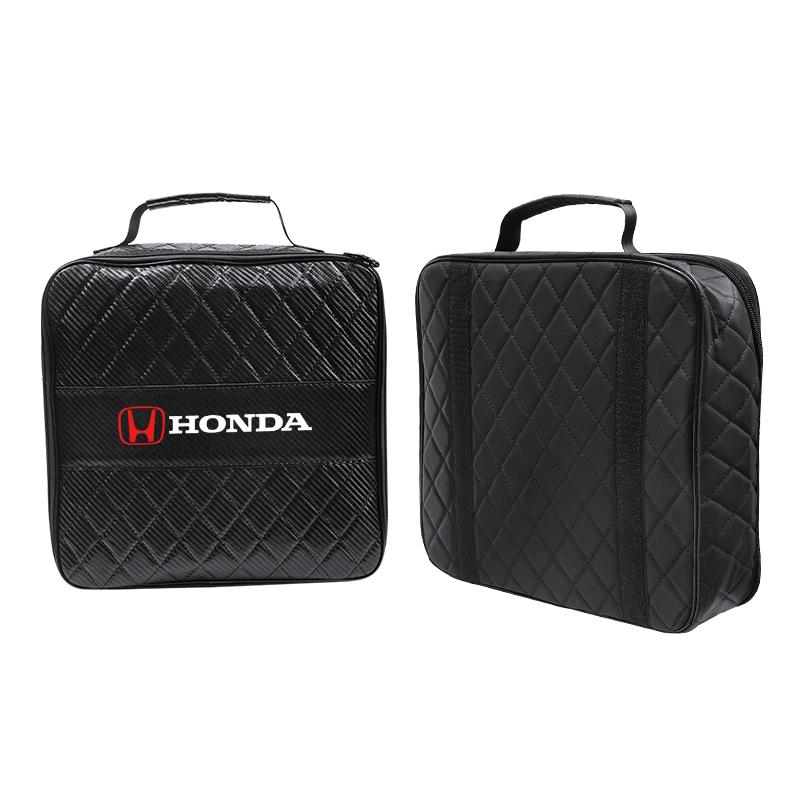 Car Leather Storage Bag High-capacity Auto Trunk Handbag For Honda Civic Accord Fit Jazz Pilot CRV Odyssey Passport City Shuttle ZP8
