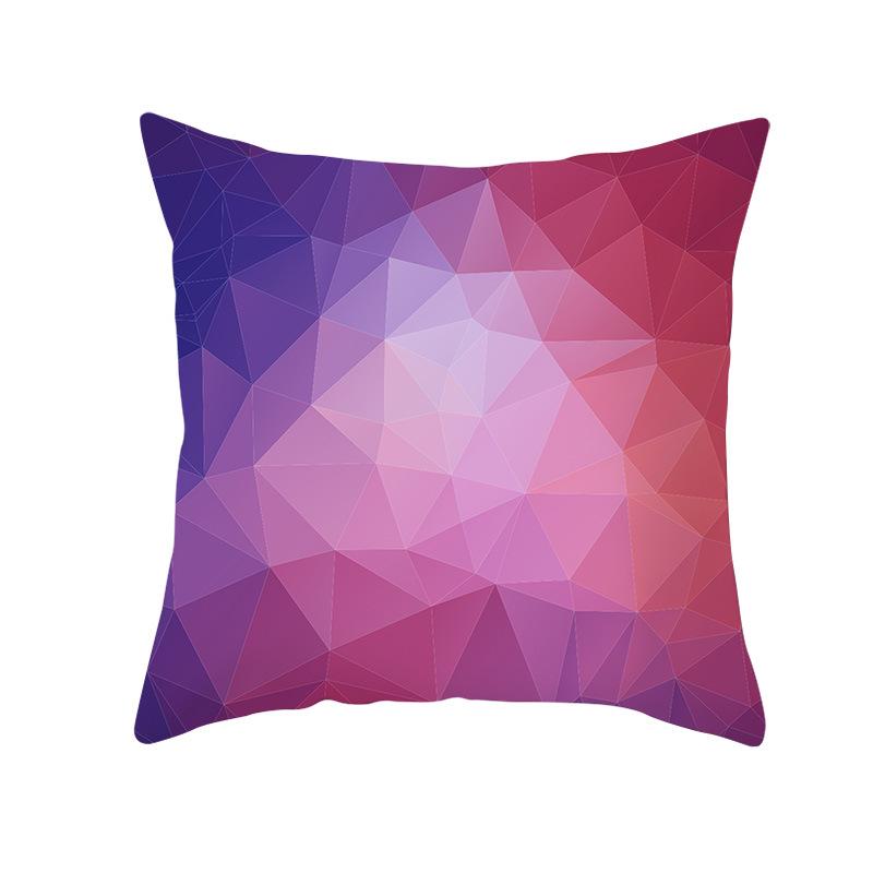 Household Products Colorful Printed Geometric Mirror Space Pillow Case Cushion Waist Pillow Case
