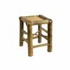 Quadratischer Bambus-Sitz Handgefertigt Niedriger Hocker Retro-Design Langlebig Für Heimdekorateure Kleine Kinder