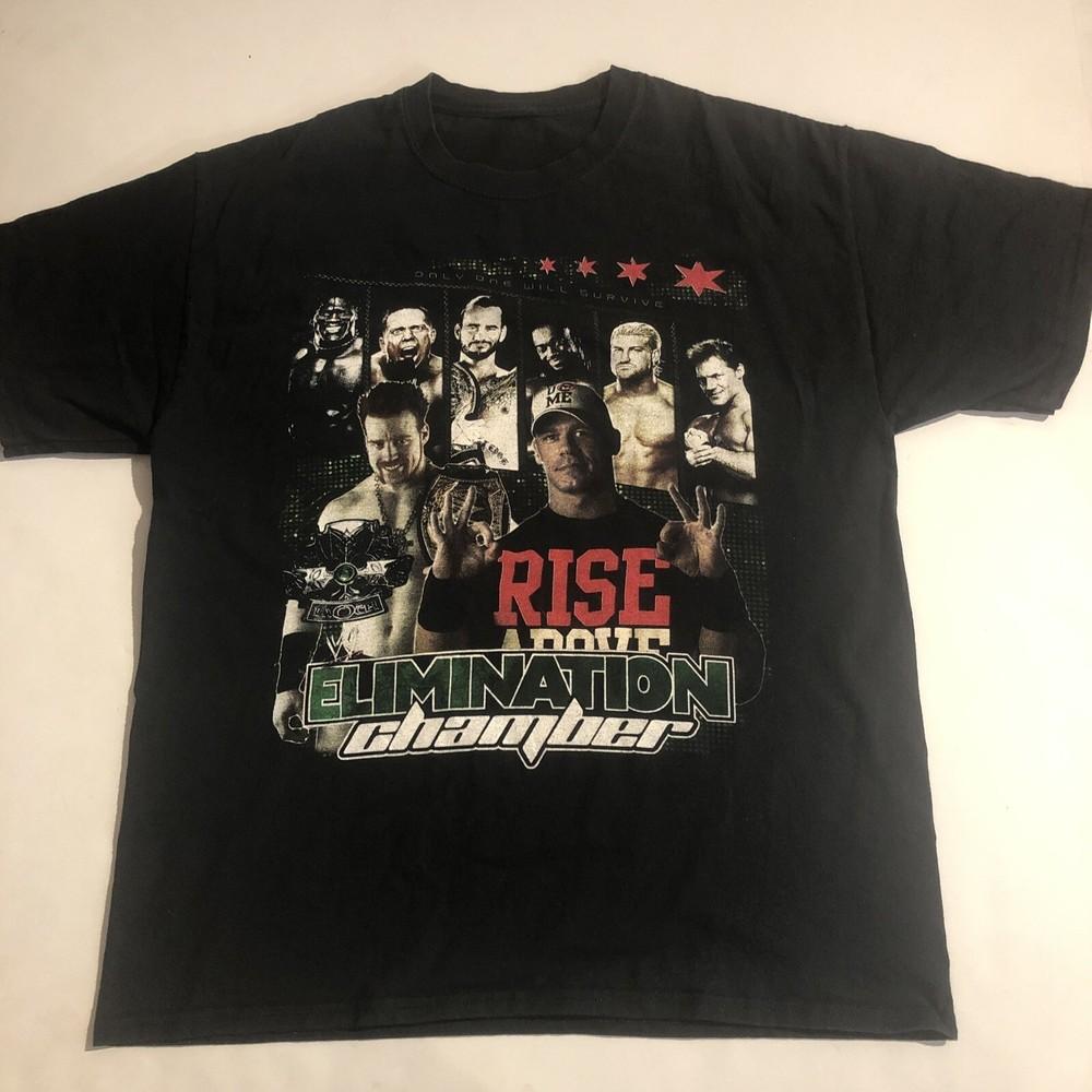 CM Punk WWE Elimination Chamber Футболка Все размеры от S до 5XL NE328 Унисекс Футболка S