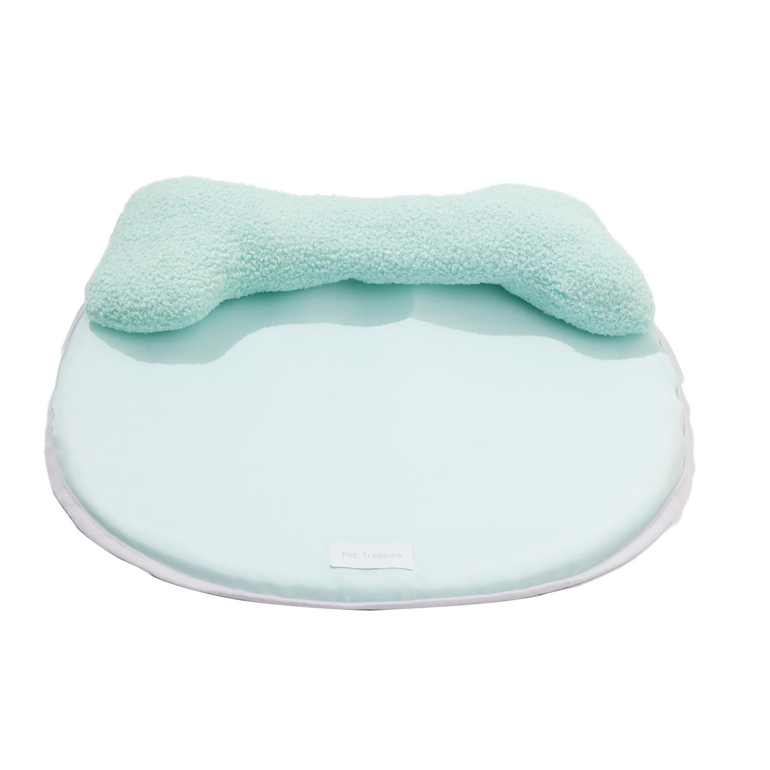 

Pet Ice Cushion Cat Cushion Cushion Kennel Four Seasons Pillow Home Breathable Dog Cushion Cat Cushion Pet Supplies small (50 * 43 * 6cm) зелёный