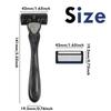 Men's Waterproof Manual Razor Seven Layer Stainless Steel Blade Classic Shaving No Skin Irritation Old School Shaver Heads