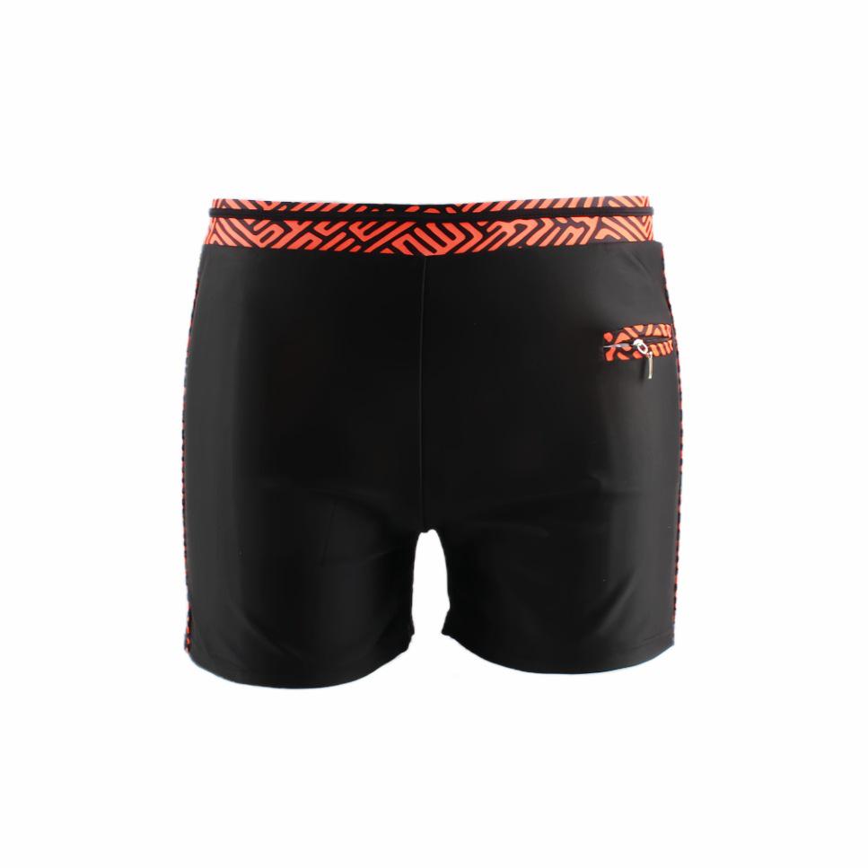 

Мужские быстросохнущие плавки с высокой посадкой и карманами - Летние шорты больших размеров XXXL (75-90 kg) красный/оранжевый