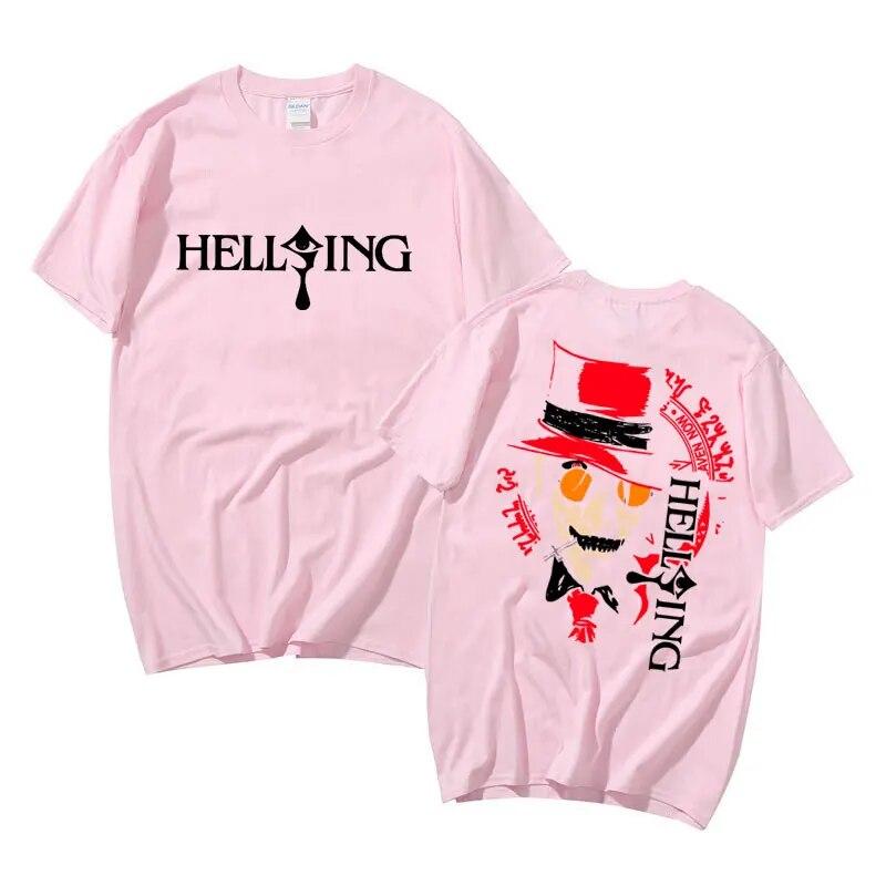 Anime Hellsing Ultimate Alucard Vampire Horror Tričko Muž Volné Tričko nadměrné velikosti Unisex Ženy Unisexga Ležérní Bavlněná trička