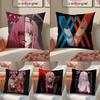 Anime D-Darling In The Franxx 02 Cushion Cover Pillowcase Short Plush Invisible Zipper Room Sofa Cushion Cover