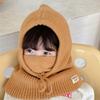 One-piece Kids Beanie Hats Warm Children Earflap Hat Durable Scarf Mask Hats  Children