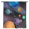 Universum Stern Planet Tüll Fenstervorhang Transparent Volants Vorhänge Für Wohnzimmer Heimdekoration Drapierung Paneel