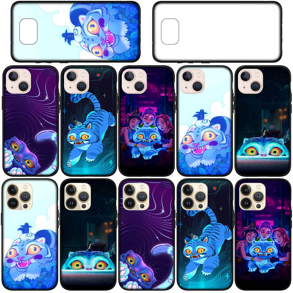 Für iPhone 17 16 15 Xiaomi Poco F7 F8 X7 X6 C85 C75 M8 Redmi Note 14 13 12 11 Pro Max 14C 13C 15C A3 A4 Handyhülle KPop Mira Dämonen Rumi Jäger Tiger