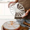 1 Peça Divisor Redondo para Bolo de Pão Porção Igual Modelo de Bolo Cortador Marcador de Fatia Ferramenta Doméstica para Assar Divisor de Pão e Bolo