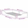 Bed Frame Wax Brown 90 x 200 cm Solid Pine Wood