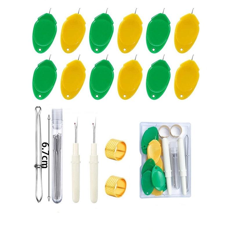 

Sewing Machine Needle Threader Plastic Stitch Tool Elderly Quick Automatic Sewing Threader Needle Tool DIY Sewing Accessories