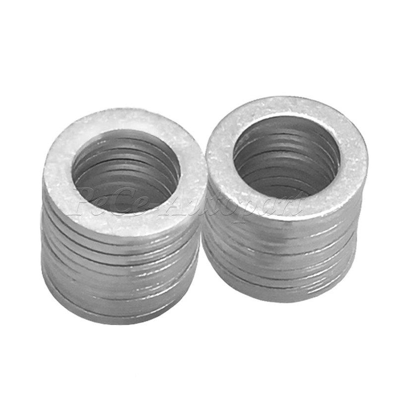 Engine Oil Drain Plug Sealing Gaskets OE# 94109-14000 Car Oil Pan Screw Aluminum/Copper Washer Replaceable Accessories For Honda