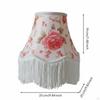 Lampshade Handmade Tassel Fringed Lamp Shade for Bedroom Green Dome Fringe
