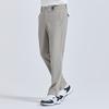 CHALLENGER Men'S Wool Elastic Standard Fit Bonded Pants Khaki Beige