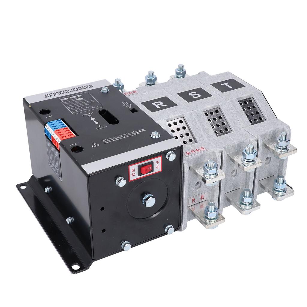 Dual Power Automatic Transfer Switch 3P 400A ATS Rapid Switching Generator Changeover Switch AC400V