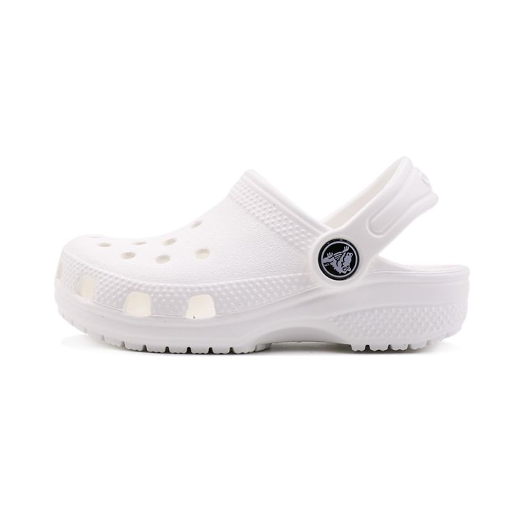 Crocs Classic Clogs Fashion Beach Shoes Kids Footwear White 204536-100