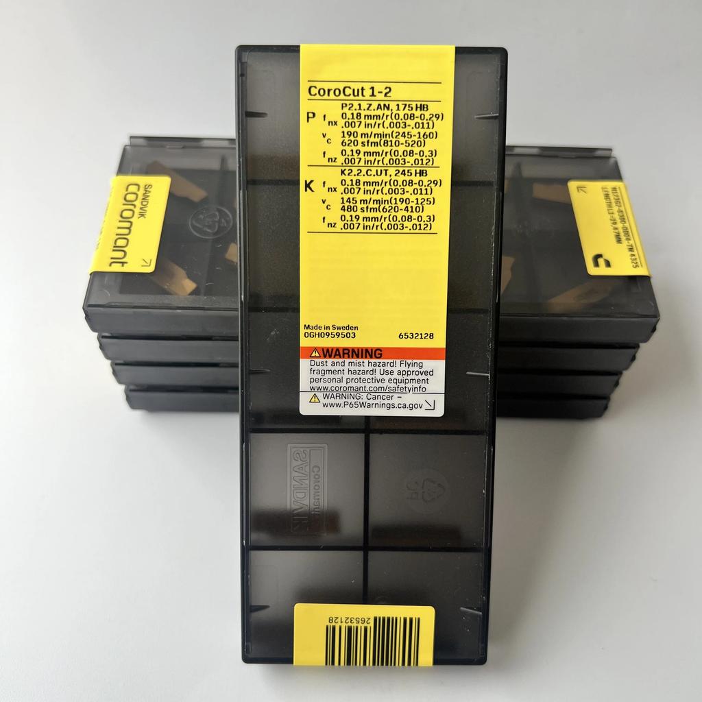 Sandvik / N123G2-0300-0004-TM 4325 / Industrial Indexable Carbide Inserts 10 Pcs