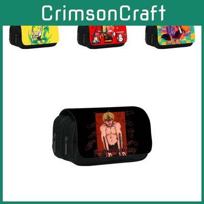 Denji Chainsaw Man Pouzdro na tužky Velká kapacita Nylonový materiál Školní Cestovní