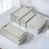 Obdélníkový pocínovaný plech dózičky na sušenky Krabička s víkem Prachotěsná Domácí kuchyně Stolní Úložná dóza na cukroví Káva Čaj Šperky Čokoláda
