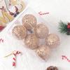6CM 1Box Christmas Ball Christmas Decoration Xmas Tree Pendent Ornaments Home Decor Navidad New Year 2025 Party Supplies