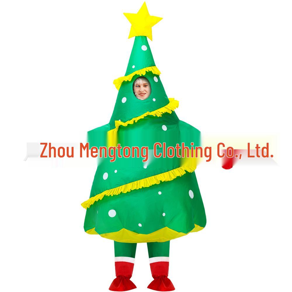 Christmas Inflatable Costume: Tree, Polar Bear, Moose, Snowman, Santa Claus for Stage Performance or Party.