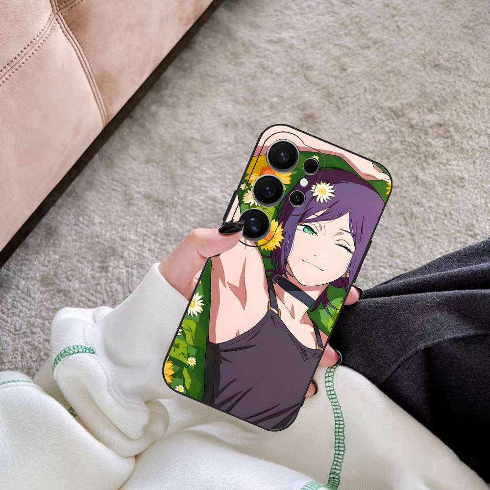Anime Chainsaw Man Comics Phone Case For Samsung S 24 Fe 25 Ultra Plus 20 Lite 21 30 22 23 24 22 Ultra 5G Fundas