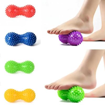 Peanut Shape Massage Ball Relax Muscle Yoga Exercise Fitness Ball To Relieve The Body Hands and Feet of Exhaustion PVC  Ball