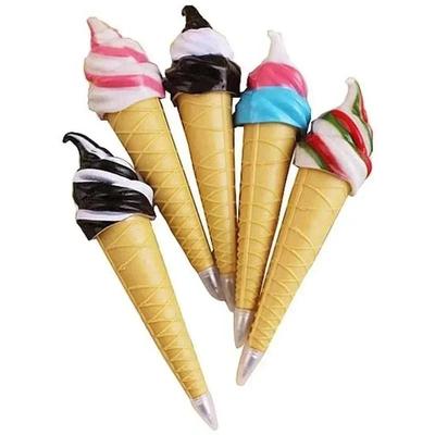 Set 2 Pezzi Creativo Forma Gelato Penna a Sfera Gel Studente Cancelleria Regalo Scuola Materiale per Scrittura Kawaii Cancelleria Casuale