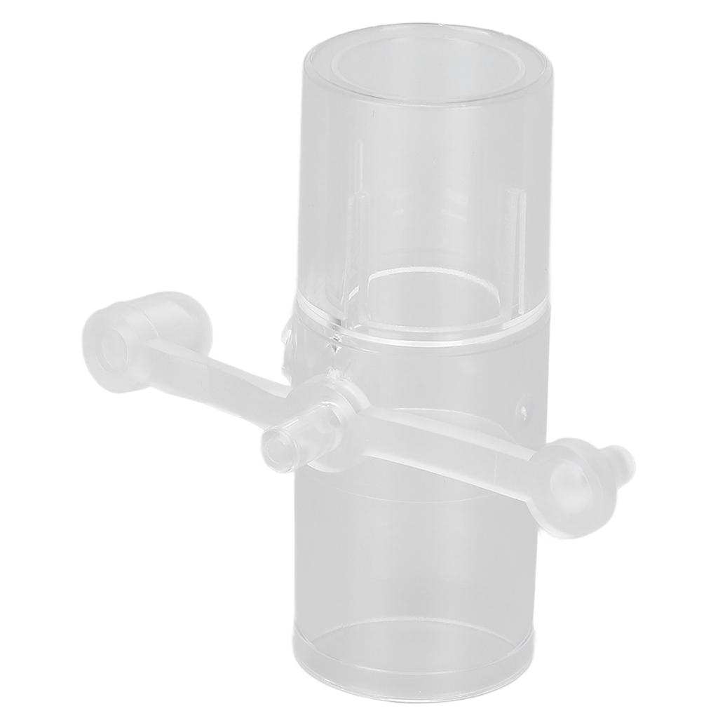 Oxygen Tube Connector 3 Way Plastic Breathing Machine Straight Connector for Ventilator Mask