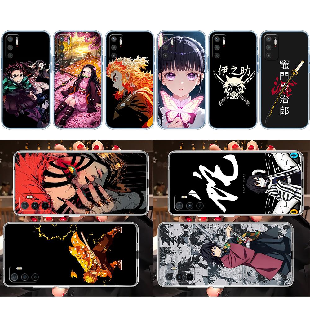 BF36 D-Demon S-Slayer Soft Shell Transparent Phone Case for Motorola Moto G7 G8 G9 G84 G85 G73 G24 G15 Z2 Play Power Plus
