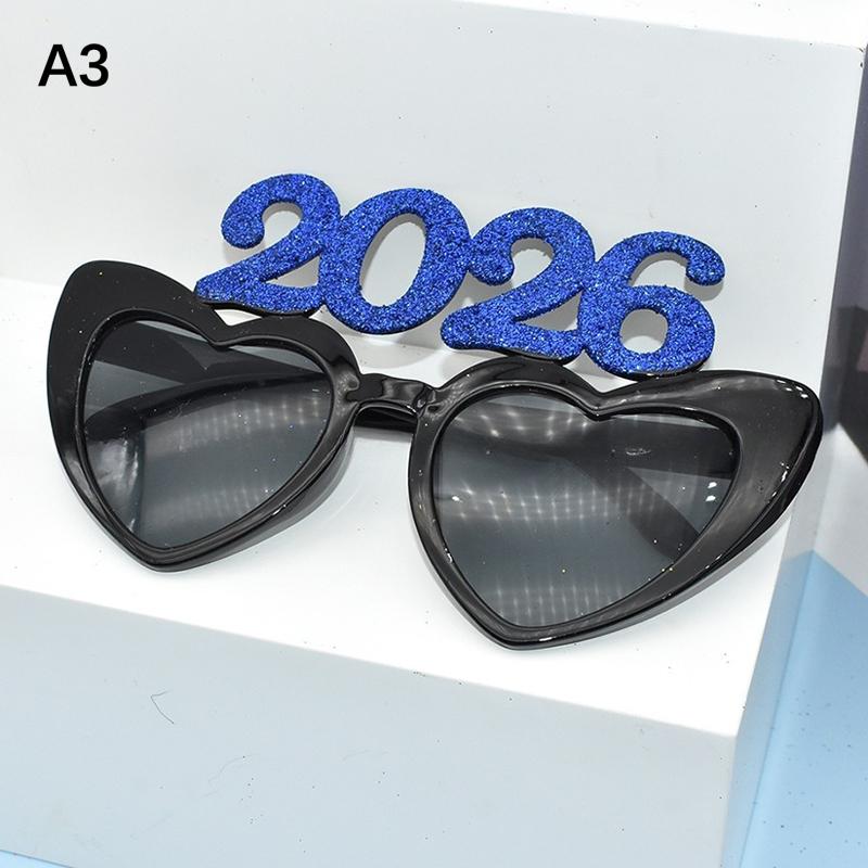 

2026 Номер Очки 2026 Счастливого Года Очки Бриллиантовые Блестящие Солнцезащитные Очки Косплей Реквизит Украшение для Рождественской Вечеринки Смешные Очки