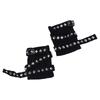 Cool Rope Cross Rivet Gloves Korean Style Hip Hop Fingerless Gloves Gothic Punk Short Arm Warmer Outdoors