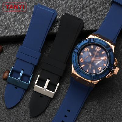 Kauçuk kordonlu saat 22mm Mavi renk Silikon Kauçuk bilezik tahmin için W0247G3 W0040G3 W0040G7 saatler bant marka spor saat kayışı