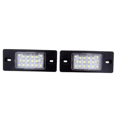 Feux de plaque d'immatriculation à LED blancs, sans erreur, accessoires de remplacement pour VW Touareg, Tiguan, Golf 5, Passat B5