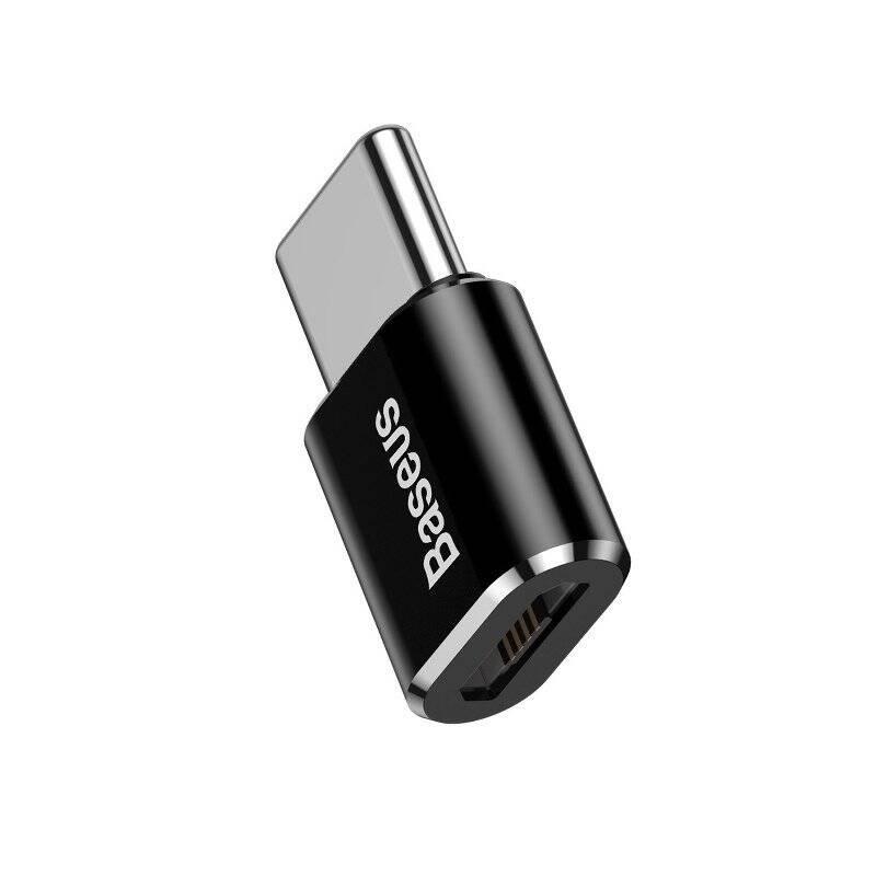 Adapter Baseus Micro Usb Do Usb Type-C - Czarny
