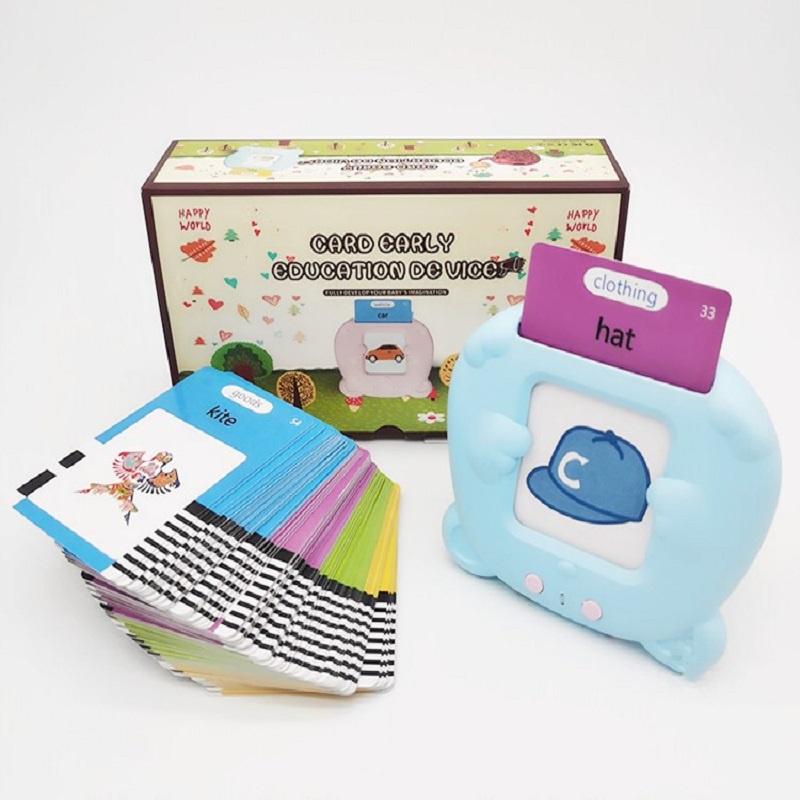 

Flash Card Learning Machine For Kids Rechargeable Toy 112pcs синій