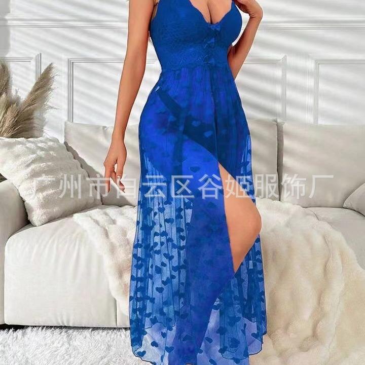 Sexy pajamas lace dress perspective sex lingerie sex toys stage uniform