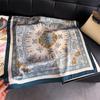 Ethnic Style Cashew Nut Simulation Silk Printing Women's Silk Scarf Square Scarf High-end Shawl Sunscreen Neck Scarf Headscarf Scarf