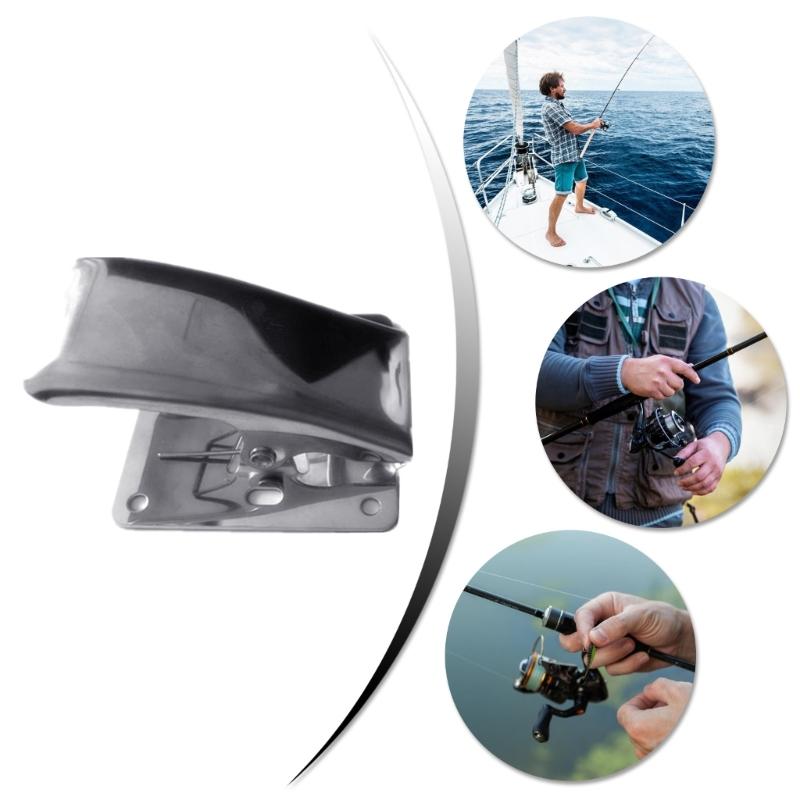 Stainless Fish Tail Clip, Deep Jaw Clamp with Mounting Screws for Cutting Board, Corrosions Resistant Fish Fillet Clamp