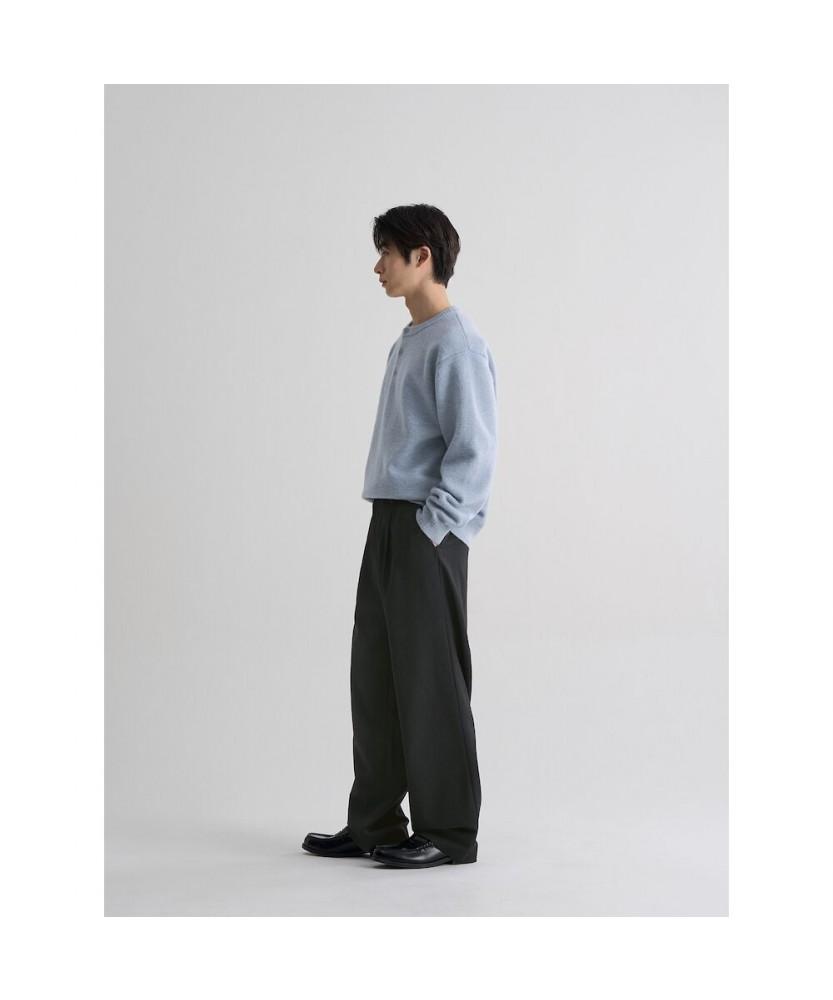 8SECONDS [Everyday Slacks] Wide Fit Spring Setup Slacks Ash