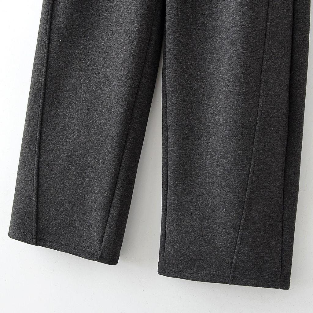 Women's Spring 2026 Trendy Red High-Waisted Loose Slimming Sweatpants